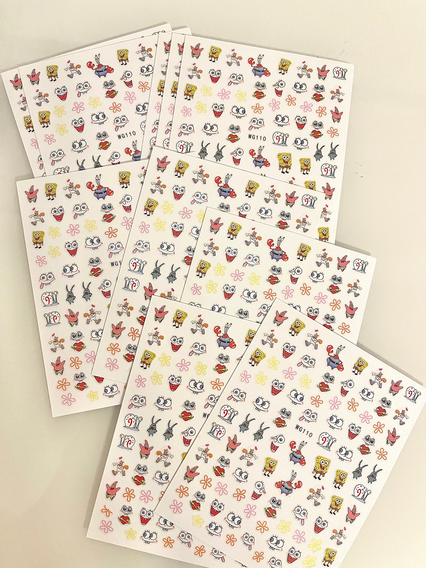 Spongebob Nailstickers
